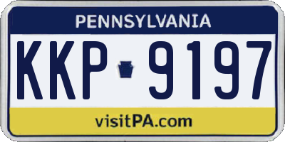 PA license plate KKP9197