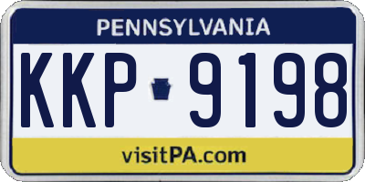 PA license plate KKP9198
