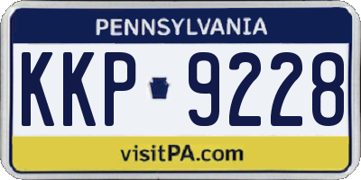 PA license plate KKP9228