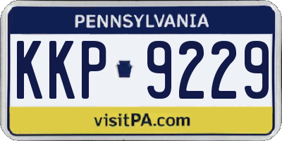PA license plate KKP9229
