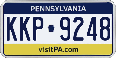 PA license plate KKP9248