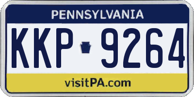 PA license plate KKP9264