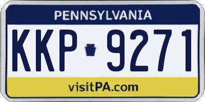 PA license plate KKP9271