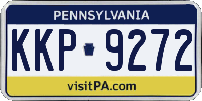 PA license plate KKP9272