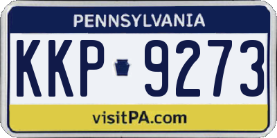 PA license plate KKP9273