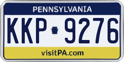 PA license plate KKP9276