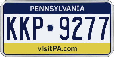 PA license plate KKP9277