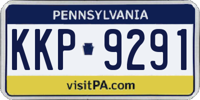 PA license plate KKP9291