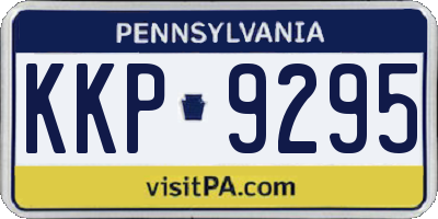 PA license plate KKP9295