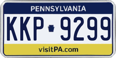PA license plate KKP9299