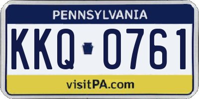 PA license plate KKQ0761