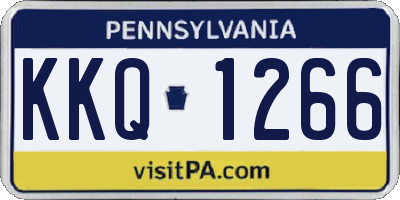 PA license plate KKQ1266