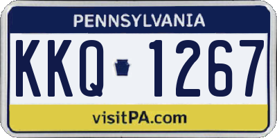 PA license plate KKQ1267