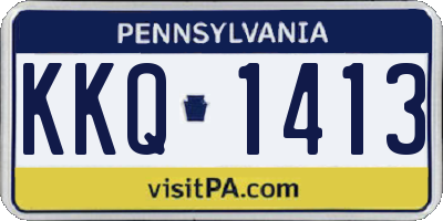 PA license plate KKQ1413