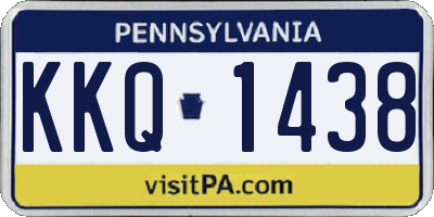 PA license plate KKQ1438