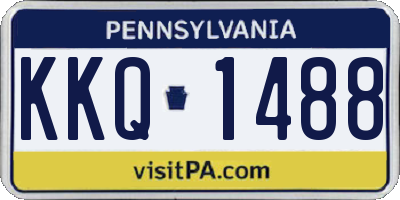 PA license plate KKQ1488