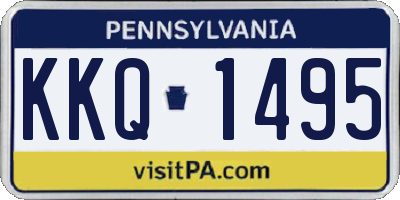 PA license plate KKQ1495