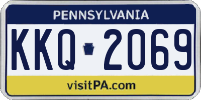 PA license plate KKQ2069