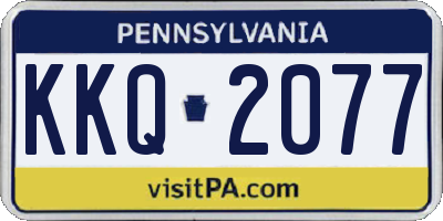 PA license plate KKQ2077