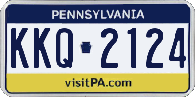 PA license plate KKQ2124