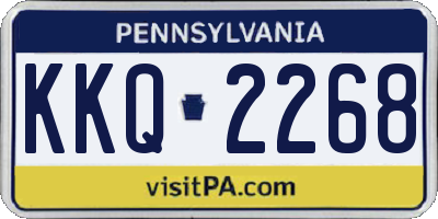 PA license plate KKQ2268