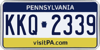 PA license plate KKQ2339