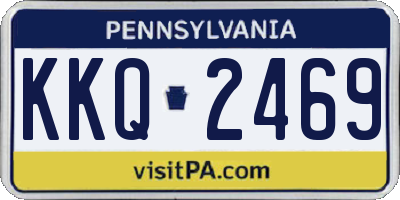 PA license plate KKQ2469