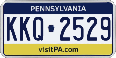PA license plate KKQ2529