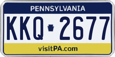PA license plate KKQ2677