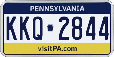 PA license plate KKQ2844