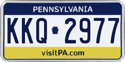 PA license plate KKQ2977