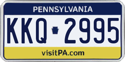 PA license plate KKQ2995