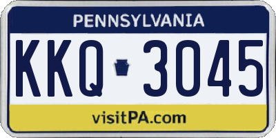 PA license plate KKQ3045
