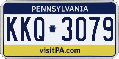 PA license plate KKQ3079