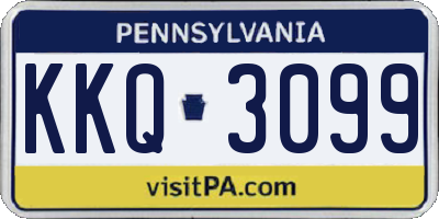 PA license plate KKQ3099