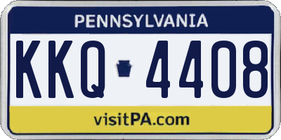 PA license plate KKQ4408