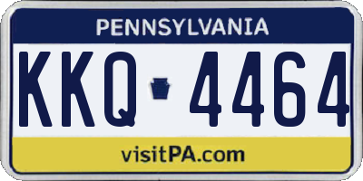 PA license plate KKQ4464