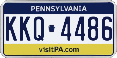 PA license plate KKQ4486