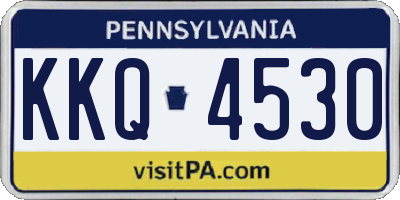 PA license plate KKQ4530