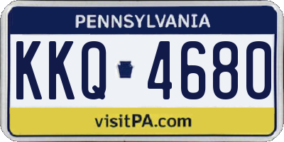PA license plate KKQ4680