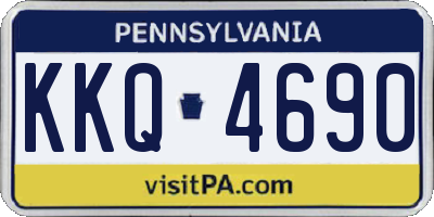 PA license plate KKQ4690