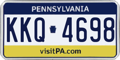 PA license plate KKQ4698