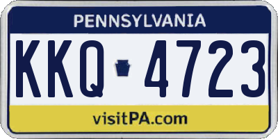 PA license plate KKQ4723