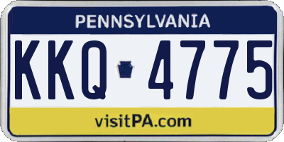 PA license plate KKQ4775