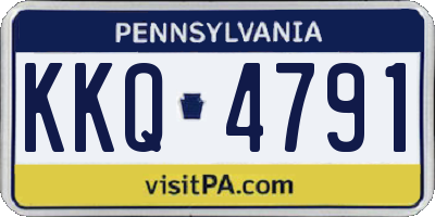 PA license plate KKQ4791