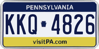 PA license plate KKQ4826