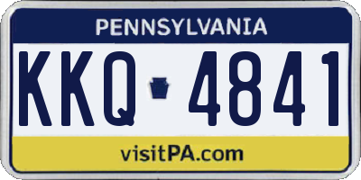 PA license plate KKQ4841