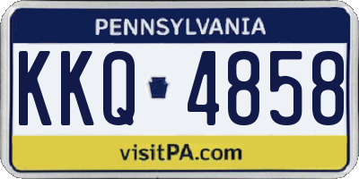 PA license plate KKQ4858