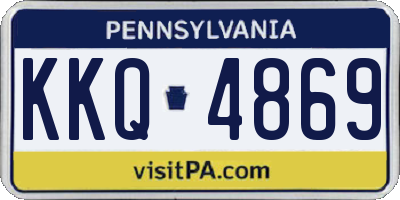 PA license plate KKQ4869
