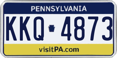PA license plate KKQ4873